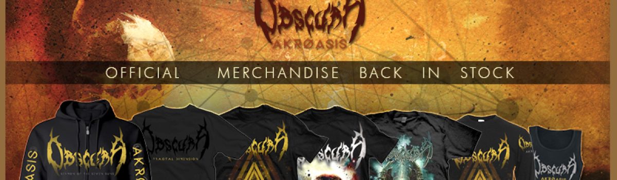 Obscura | Exclusive Merch Back in Stock