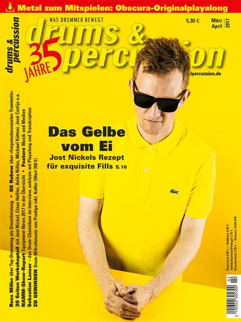 Obscura | Sebastian Lanser featured at “Drums & Percussion Magazine”