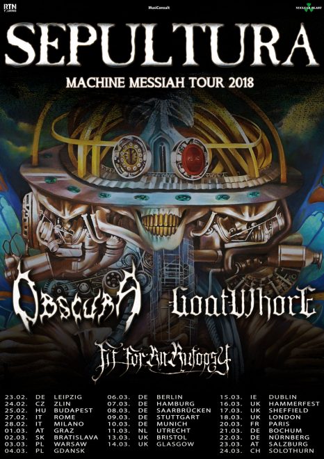 SEPULTURA | “Machine Messiah” European Tour 2018