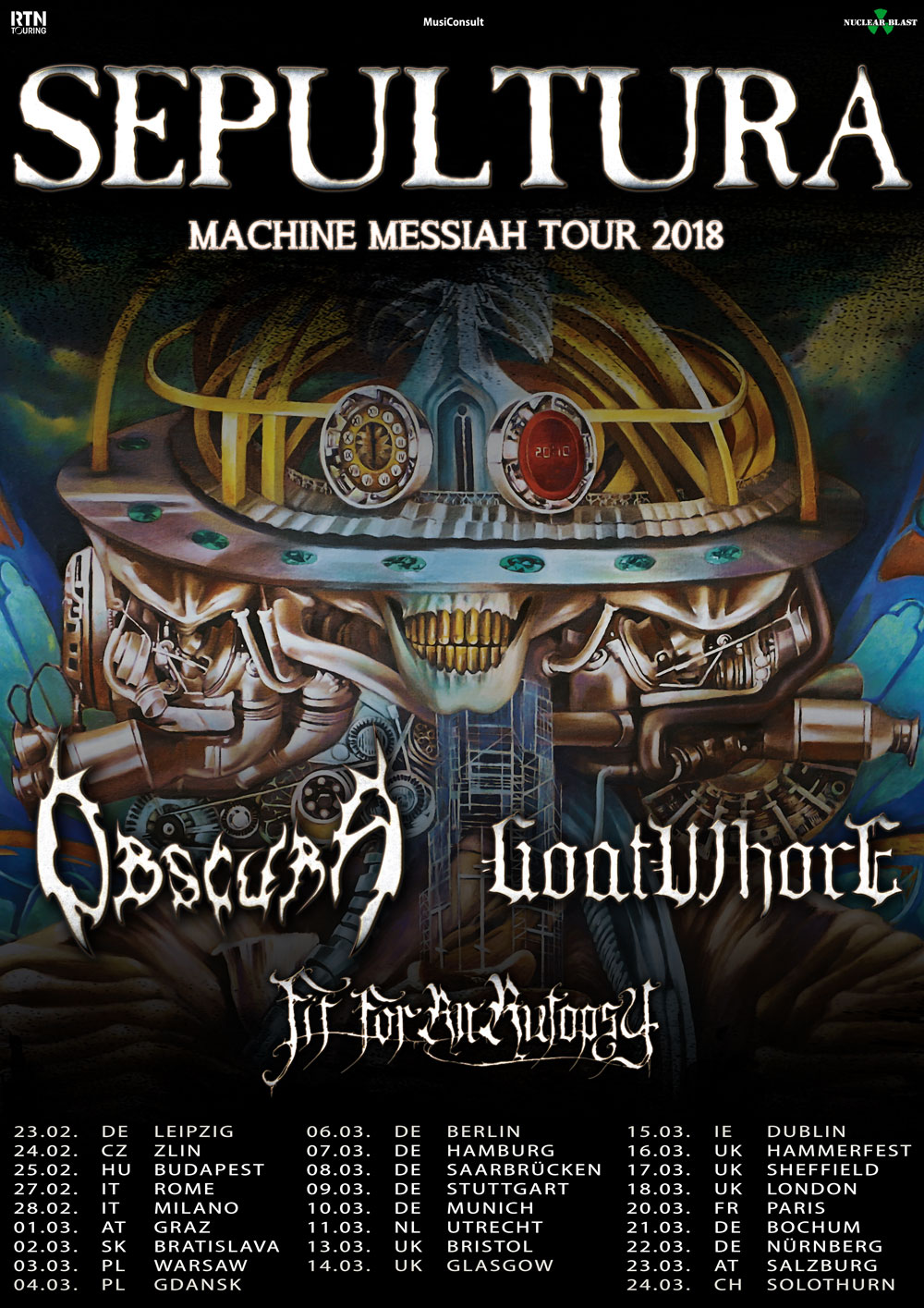 Sepultura Tour 2018