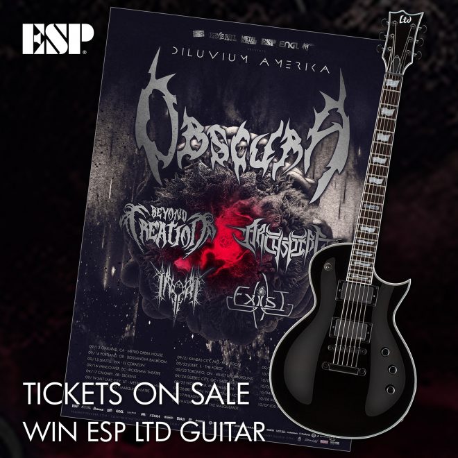 OBSCURA | Diluvium Amerika Tour – Tickets on Sale & win a brand new ESP Guitar