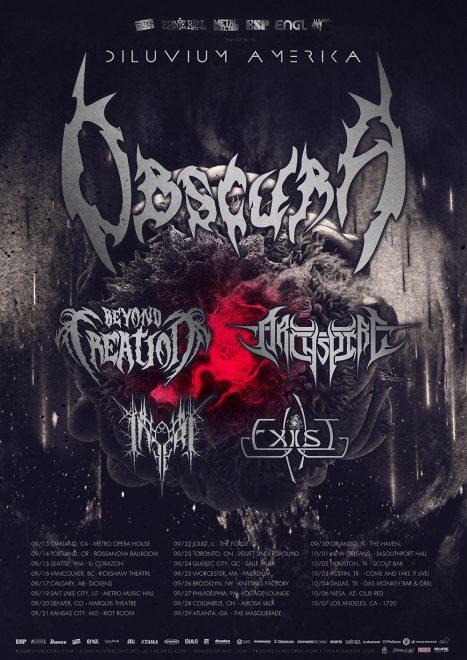 OBSCURA | Announce Additional Dates of Full Headlining North American Tour