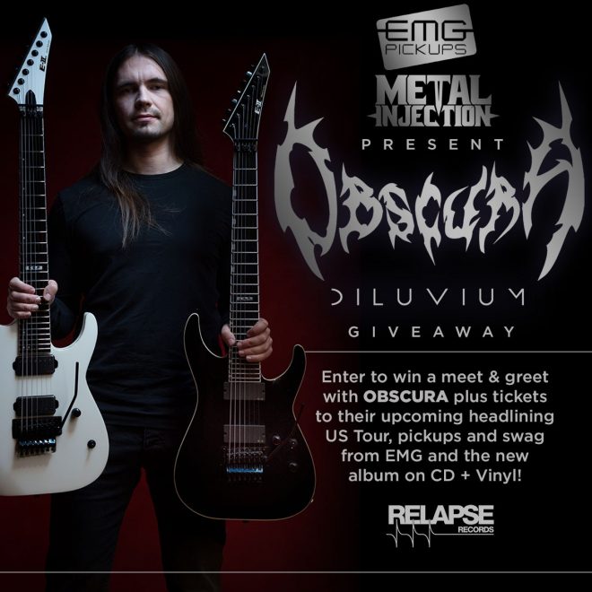 OBSCURA | Win Meet & Greet / EMG Signature Pickups / Concert Tickets