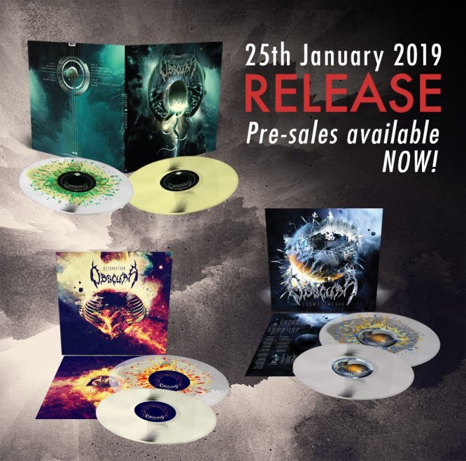 OBSCURA | Retribution, Cosmogenesis & Omnivium Vinyl Reissues 2019