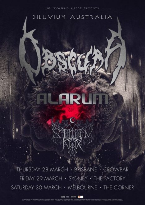 OBSCURA | Announce “Diluvium” AUSTRALIAN Tour March 2019