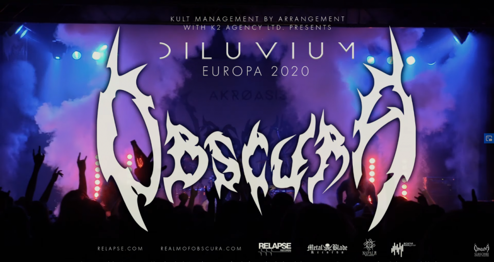 OBSCURA | Diluvium Europa 2020 – Trailer