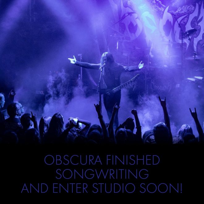 OBSCURA | finished songwriting and enter the studio for the sixth album soon!