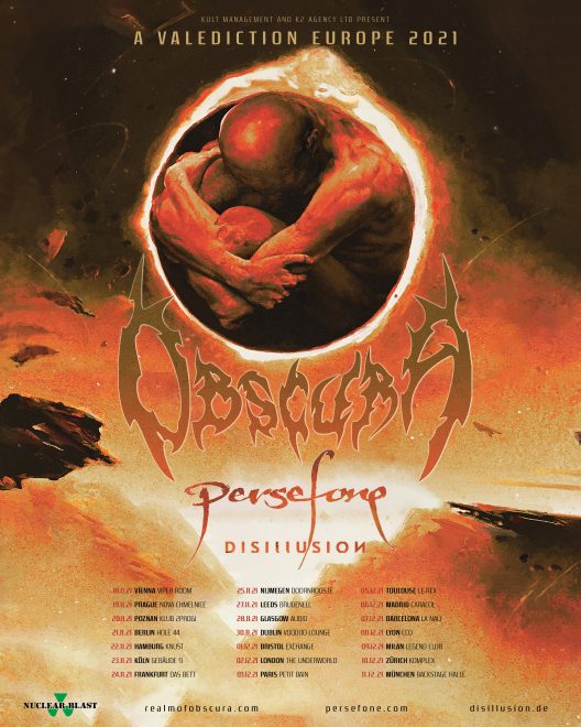 OBSCURA | announce A VALEDICTION European Tour 2021