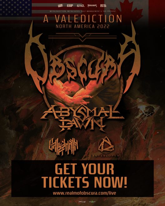 OBSCURA | ‘A Valediction’ North America Tour 2022