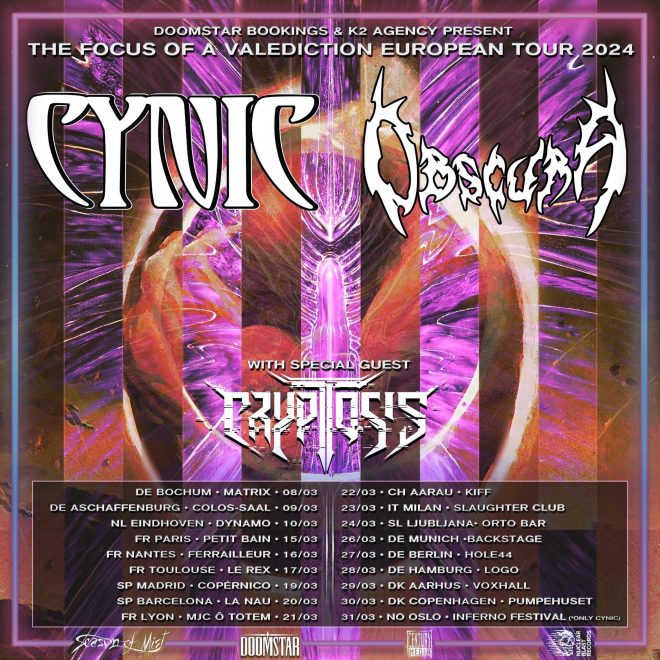 OBSCURA | confirms „The Focus Of A Valediction European Tour“