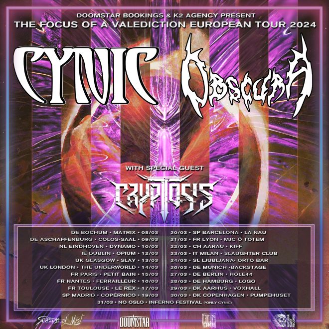OBSCURA | confirms additional dates