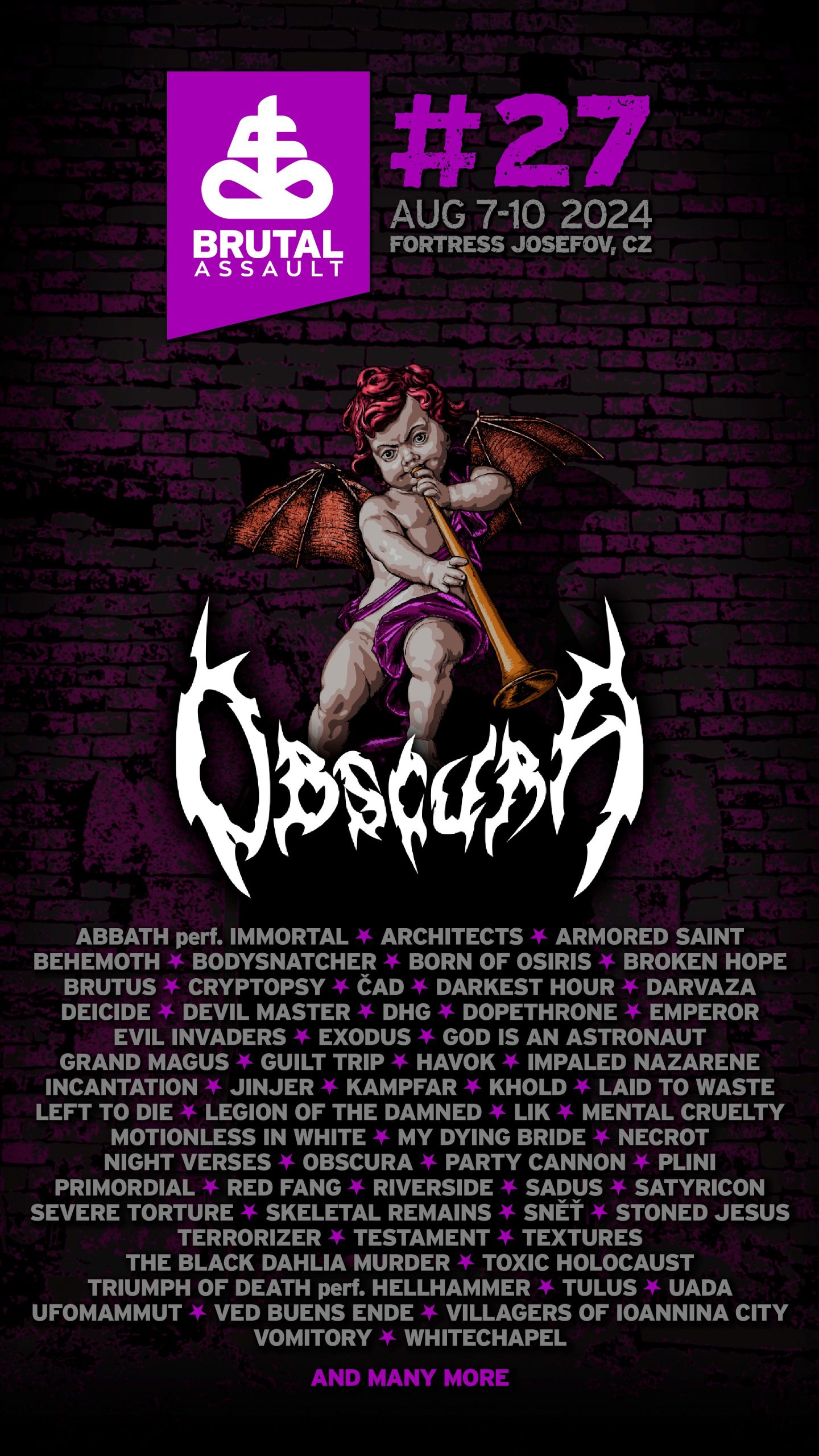OBSCURA confirms Brutal Assault Festival 2024 OBSCURA