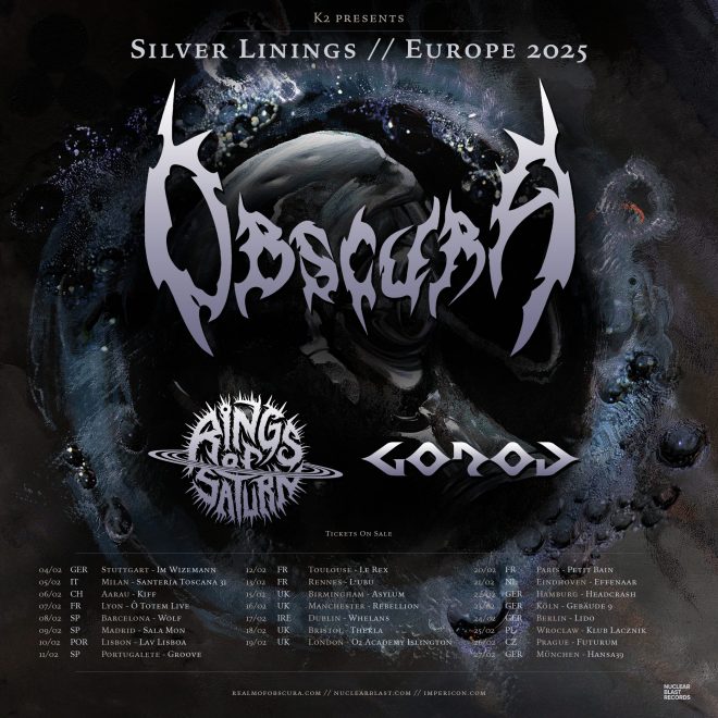 OBSCURA // announces SILVER LININGS European Tour 2025