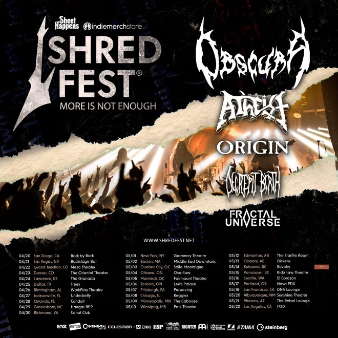 OBSCURA // additional date for SHRED FEST 2025