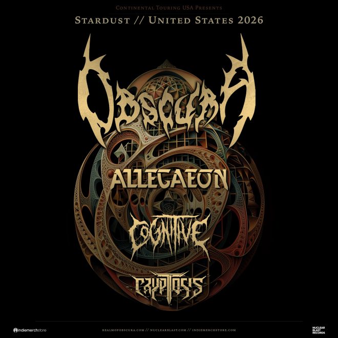 OBSCURA // announce Stardust // USA 2026 Tour