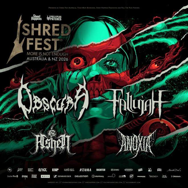 OBSCURA // announce SHRED FEST Australia & New Zealand Tour 2026