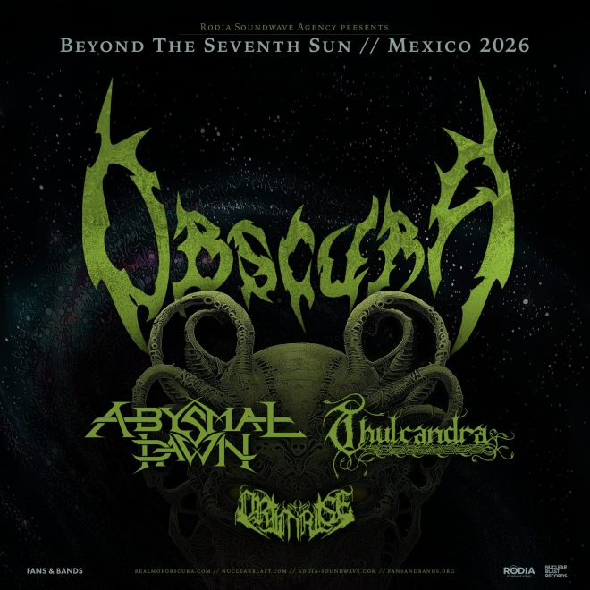 OBSCURA // announce Beyond The Seventh Sun 2026 // Mexico Tour
