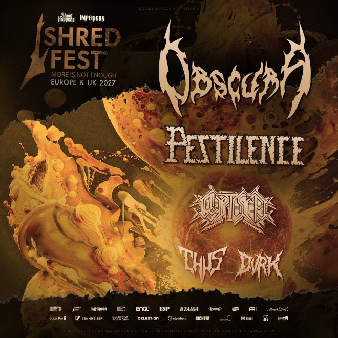 OBSCURA // announce SHRED FEST 2027 // Europe & UK Tour