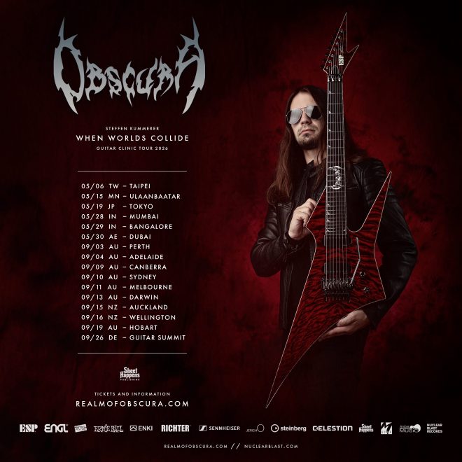 OBSCURA // When Worlds Collide Guitar Clinic Tour 2026